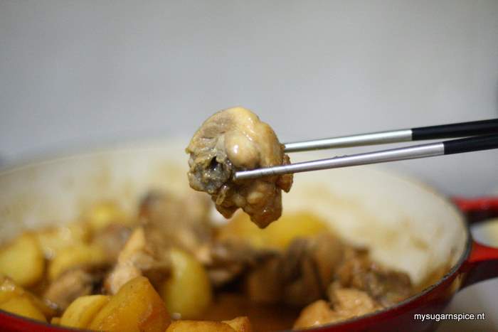 Miso paste chicken and potato stew
